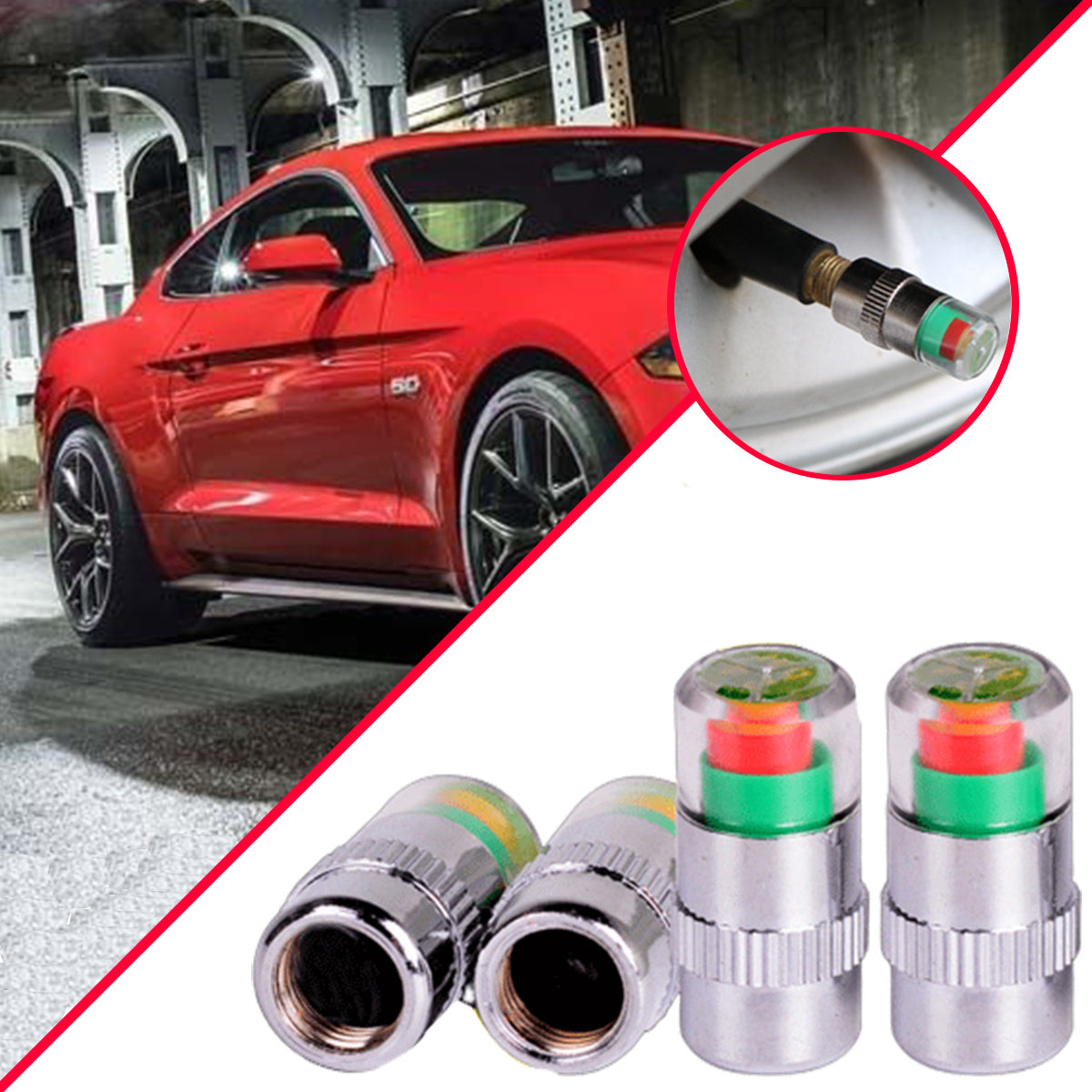 Automobile Tire Valve Cap Valve Head Cap, Tire Pressure Monitoring Cap