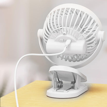 Fashionable Rechargeable Car Clip-on Portable Fan